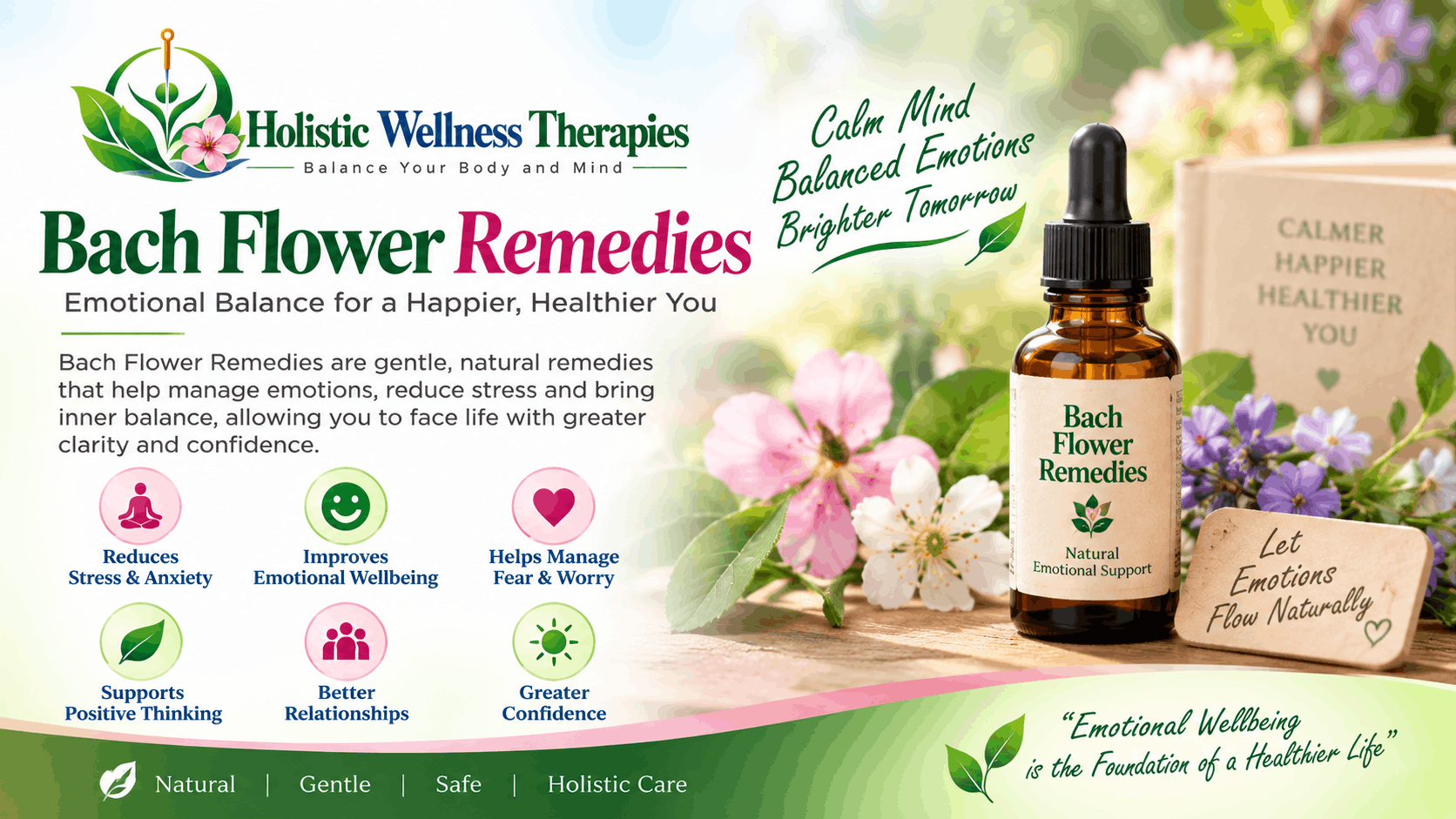 Bach Flower Remedies treatment at Holistic Wellness Therapies in Mumbai